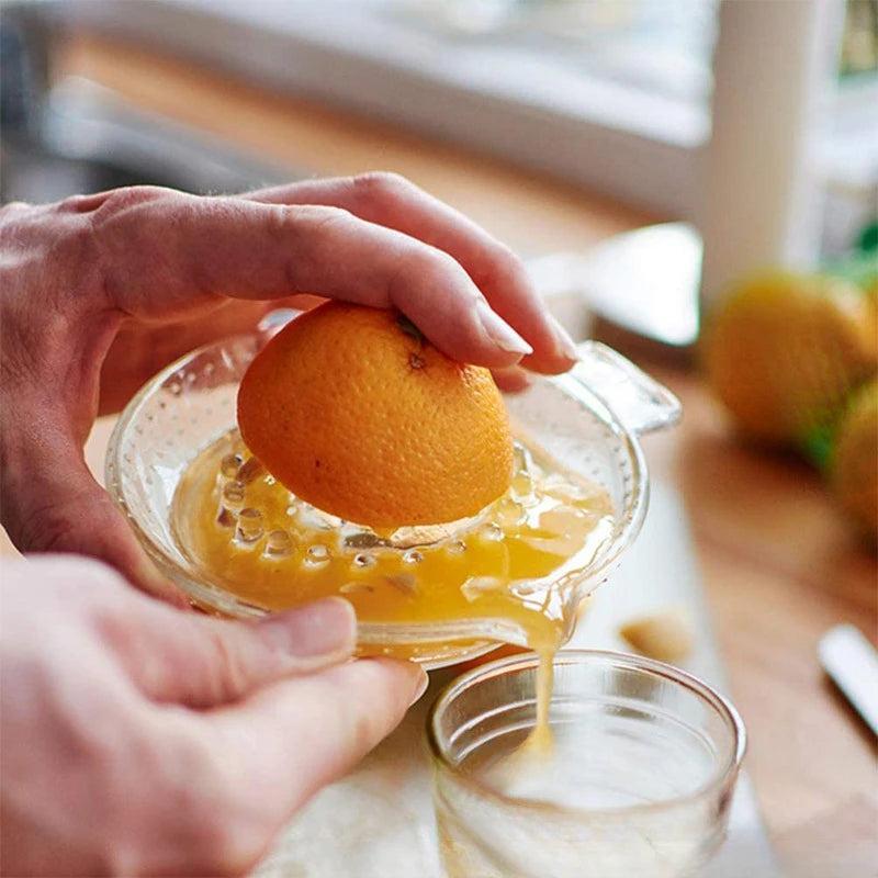 Presse-agrumes manuel en verre sans plomb pour citrons