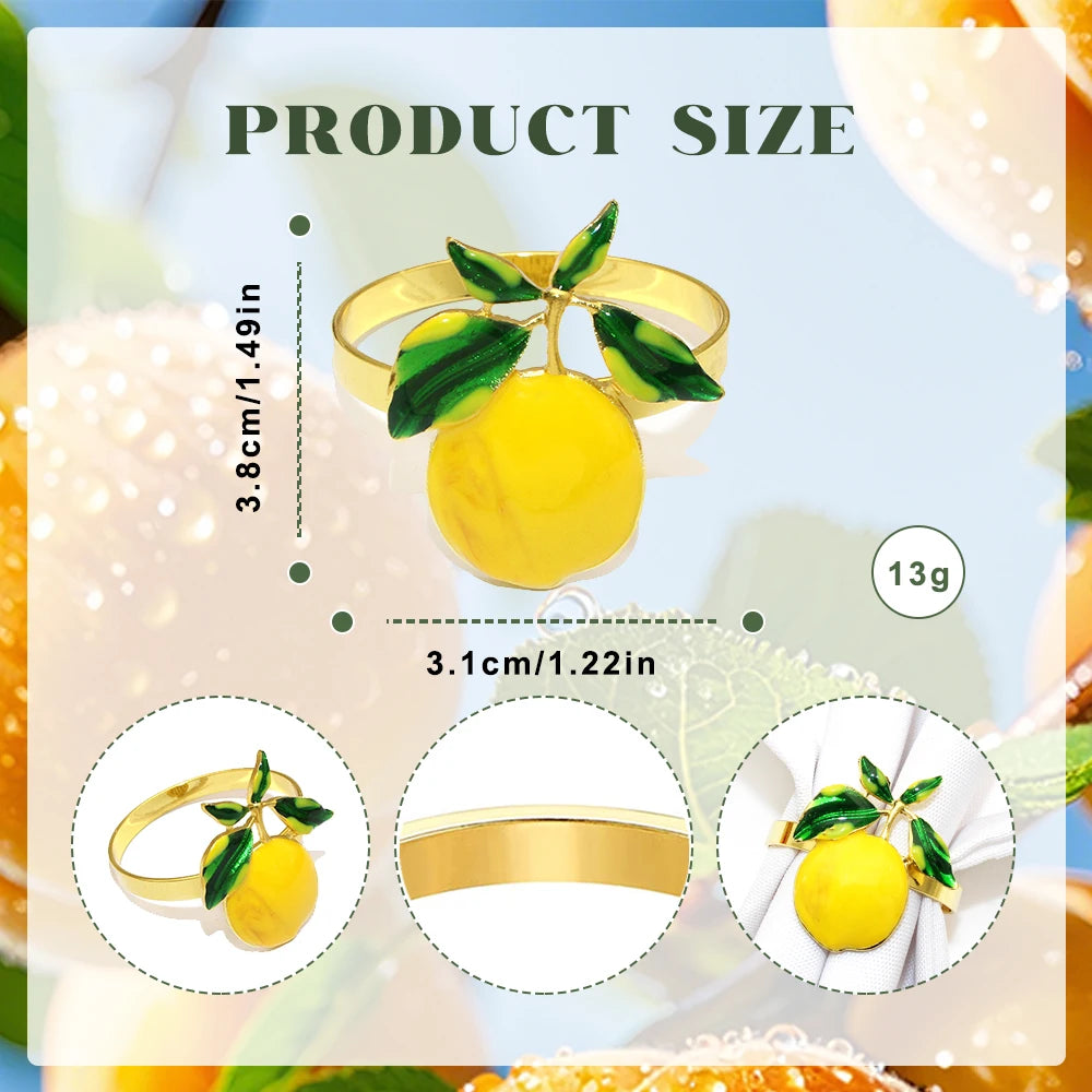 Ronds de Serviette Citron | Citron-du-jour