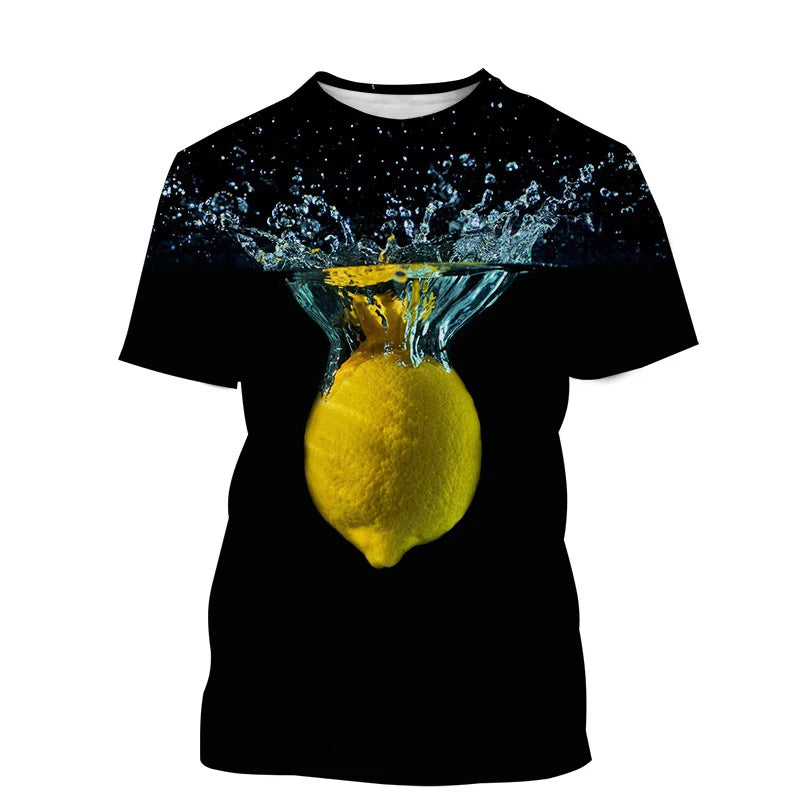 Citron T-shirt Homme Imprimé motif Citron