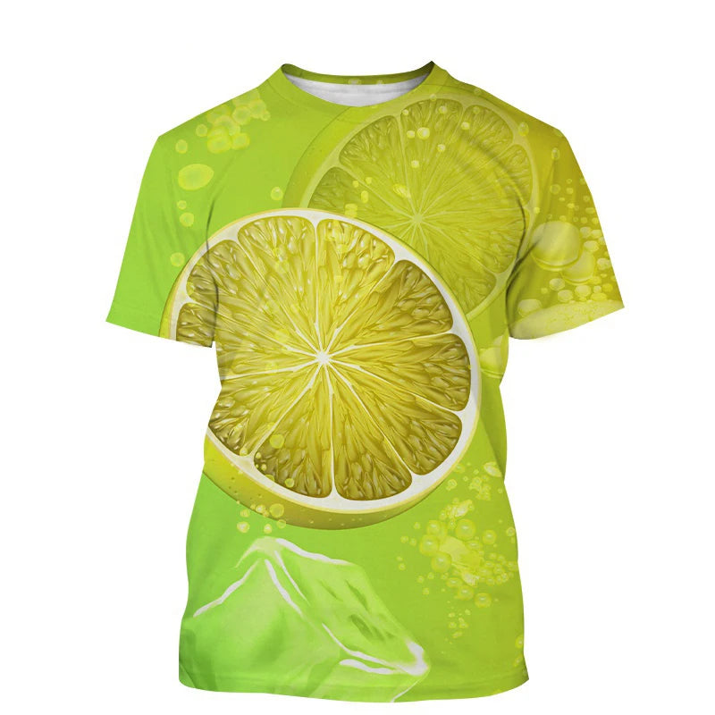 Citron T-shirt Homme Imprimé motif Citron