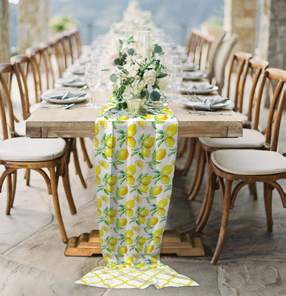 Chemin de Table en Chiffon – Élégant et Rustique pour Mariages et Fêtes Spéciales