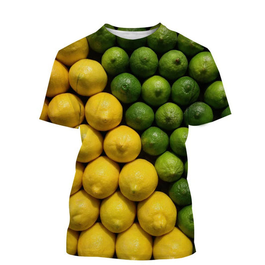 Citron T-shirt Homme Imprimé motif Citron