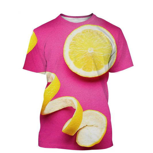 Citron T-shirt Homme Imprimé motif Citron