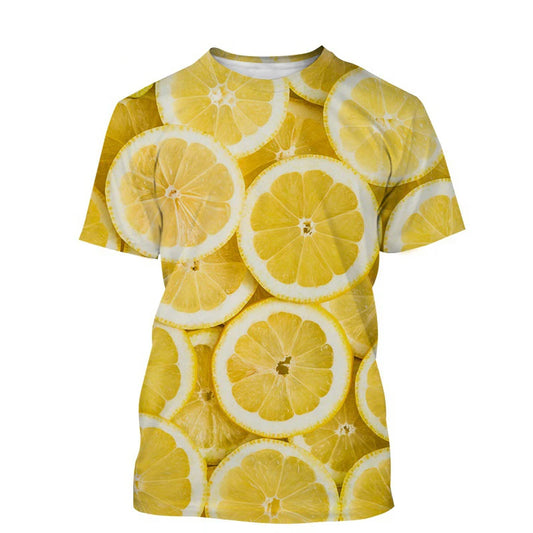 Citron T-shirt Homme Imprimé motif Citron