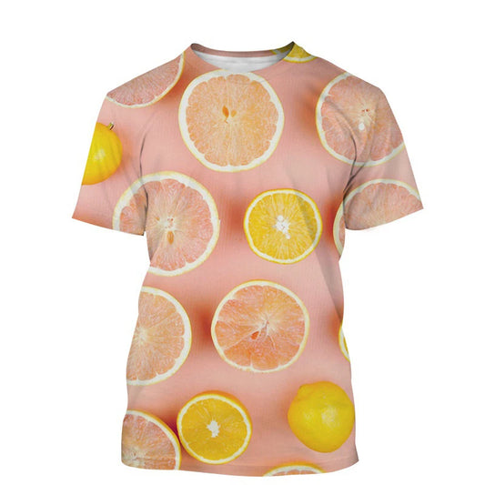 Citron T-shirt Homme Imprimé motif Citron